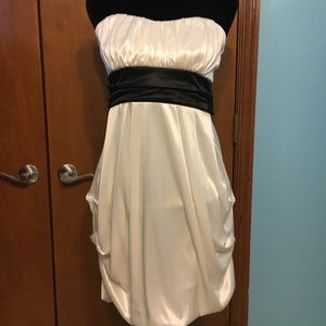 Sexy strapless bandeau club even dress